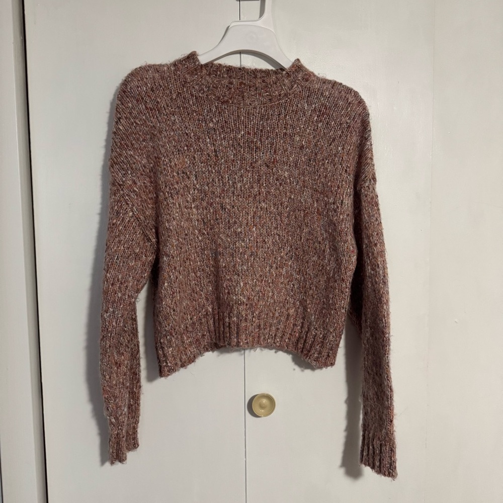 Speckled Multi Color Crew Neck Sweater